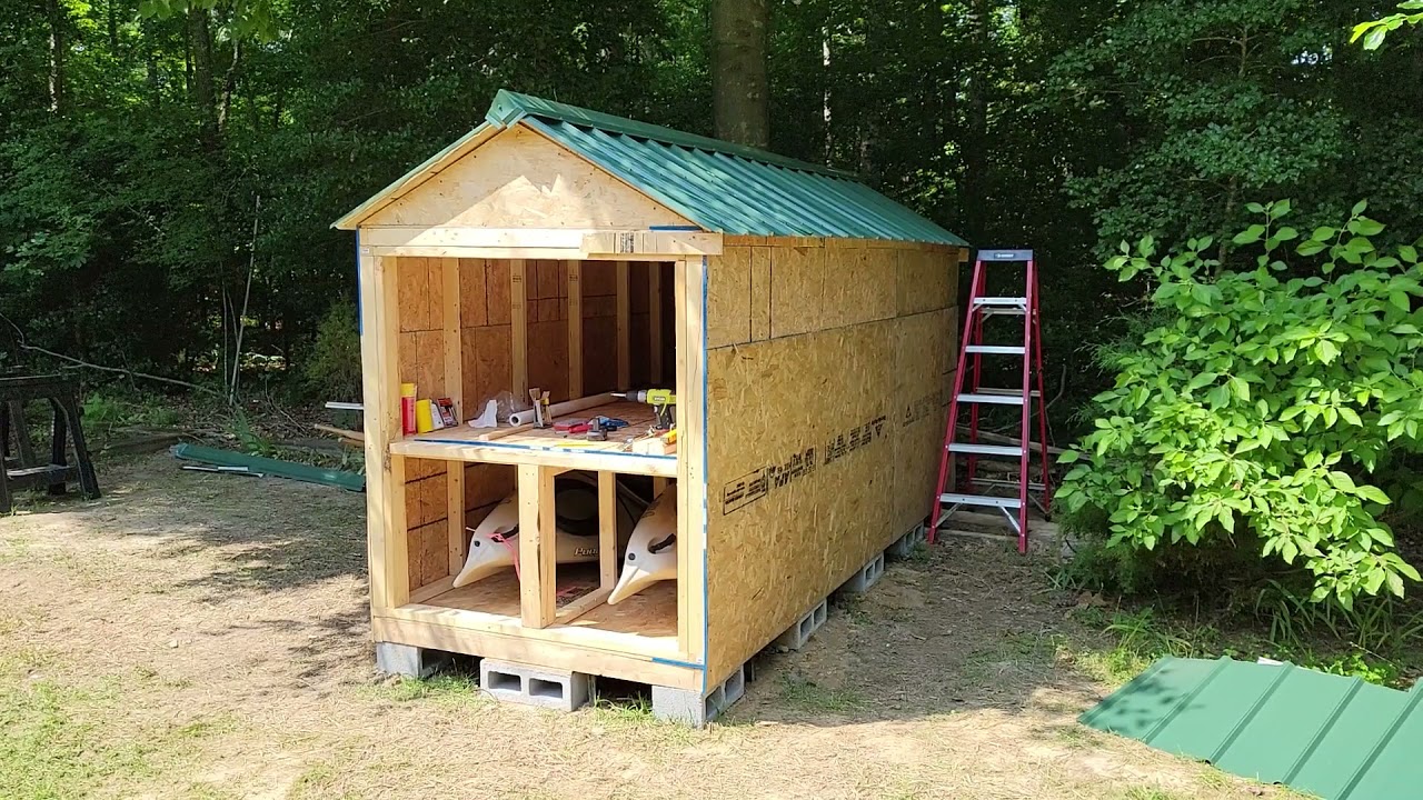 Kayak Storage Unit Build June 2021