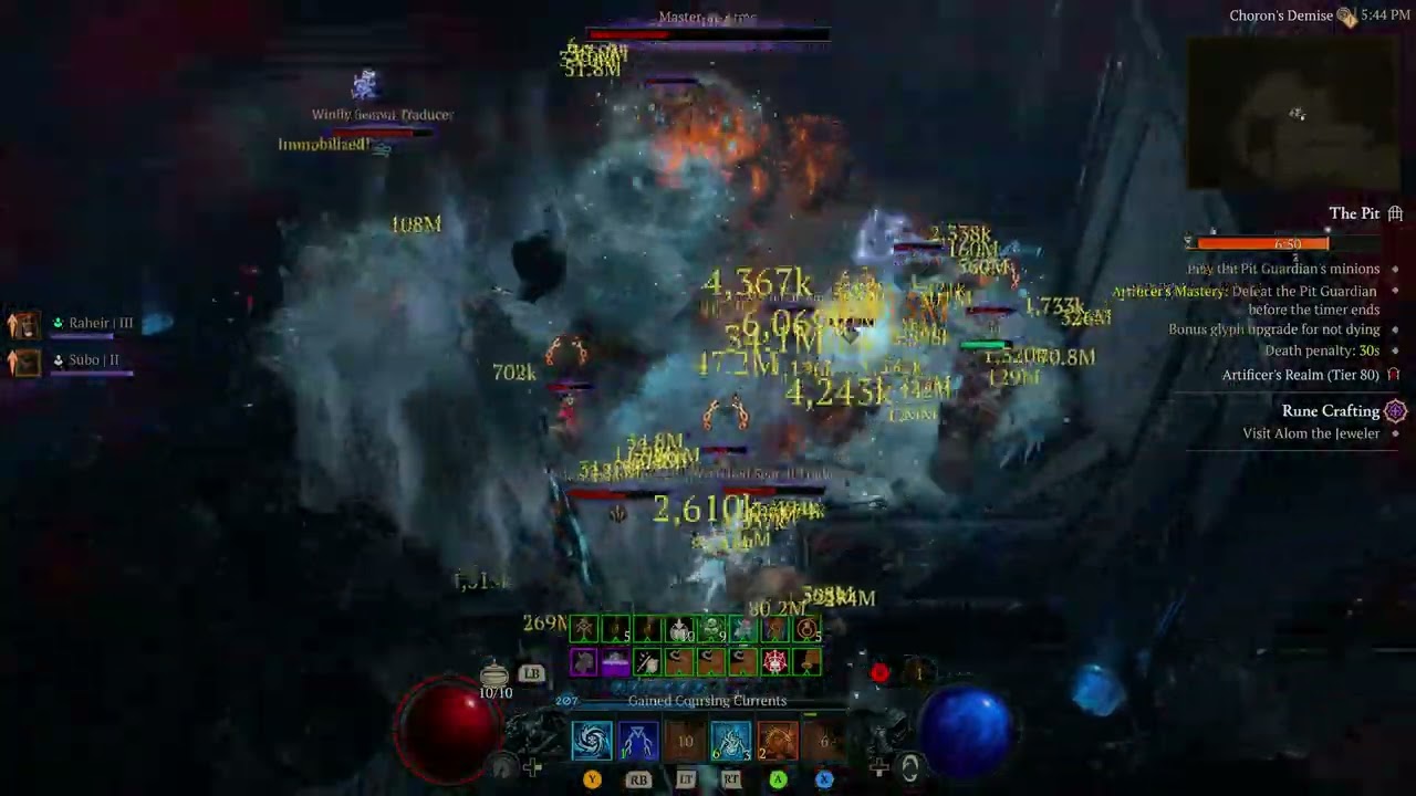 Diablo 4 Season 10 PTR - Frozen Orb - Sorcerer - Testing - Pit 80 clear