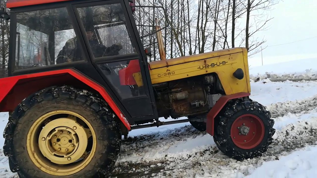 Pierwszy test Ursusa C-360 4x4 bez  napędeu i z napędem 🚜