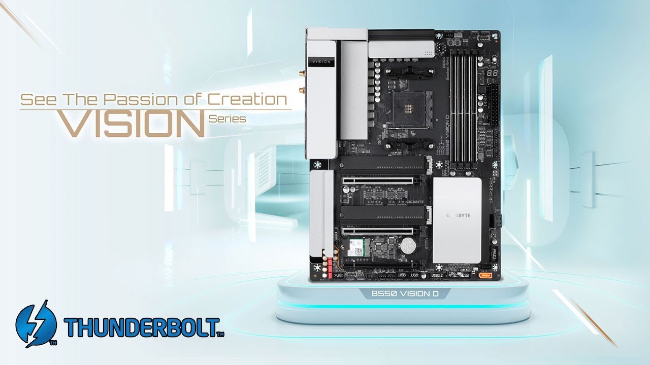 Gigabyte B550 Vision D creator  overview & Unboxing