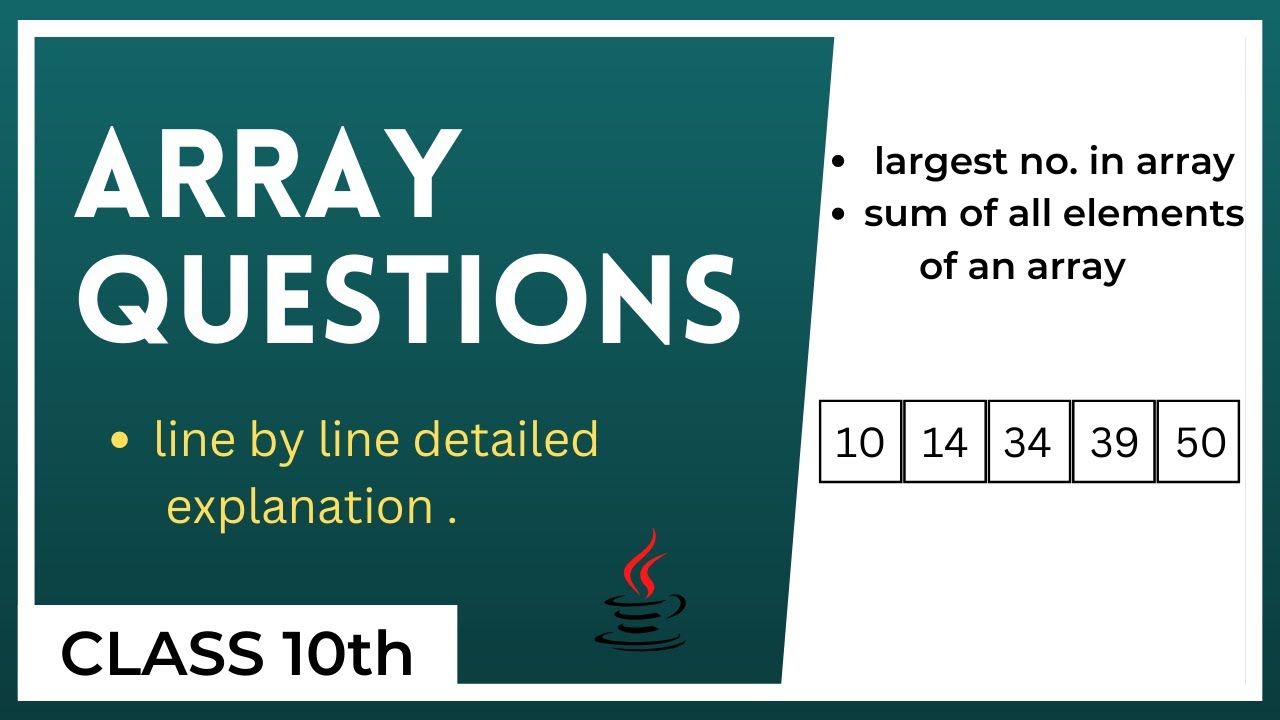 Solve basic Array questions || Concepts of Computers