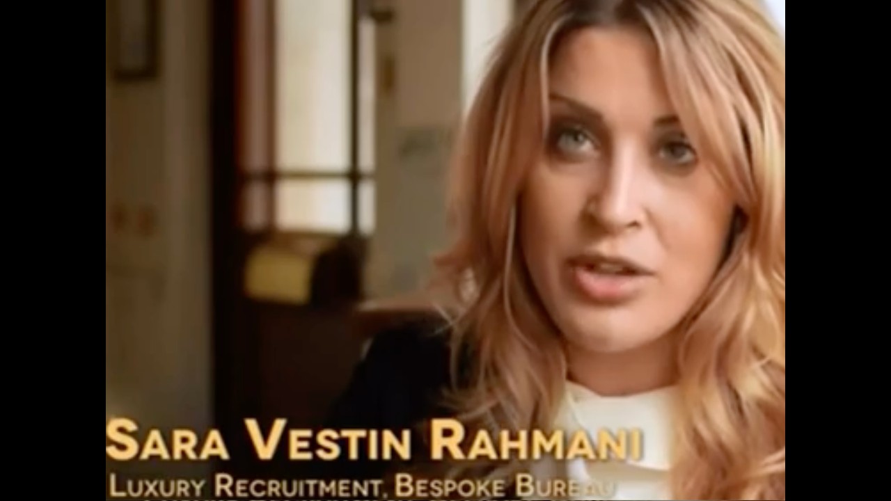 Sara Vestin Rahmani Featured as Luxury Domestic Staff Expert