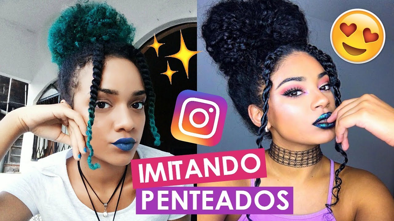 Imitando penteados do instagram!!! 5 PENTEADOS | Carol Soares