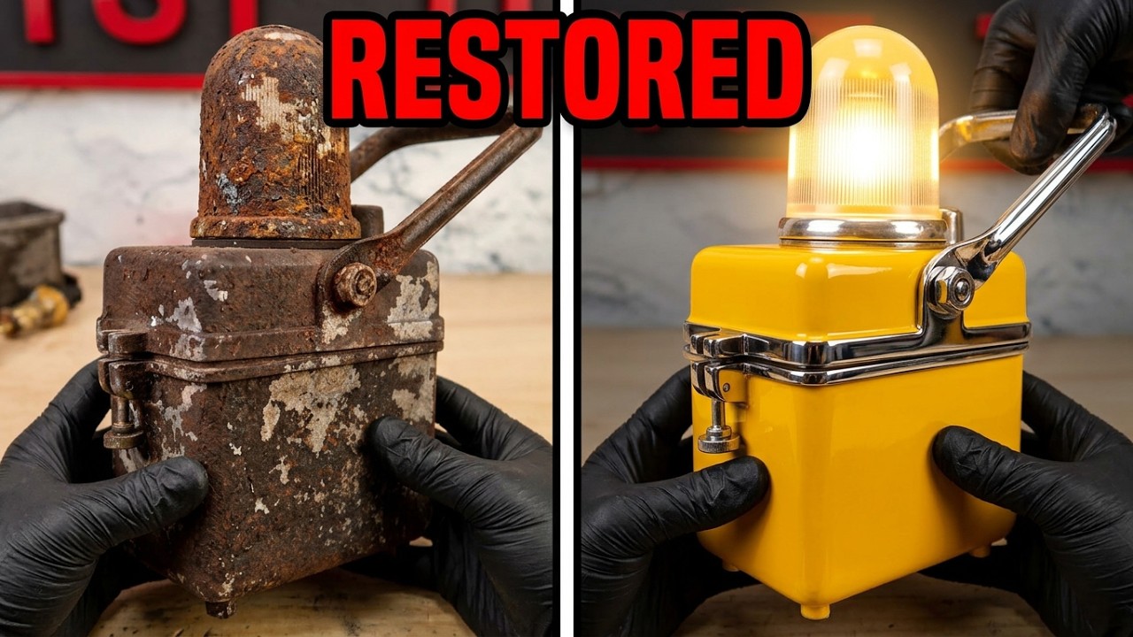 Vintage  Railroad Lamp Restoration