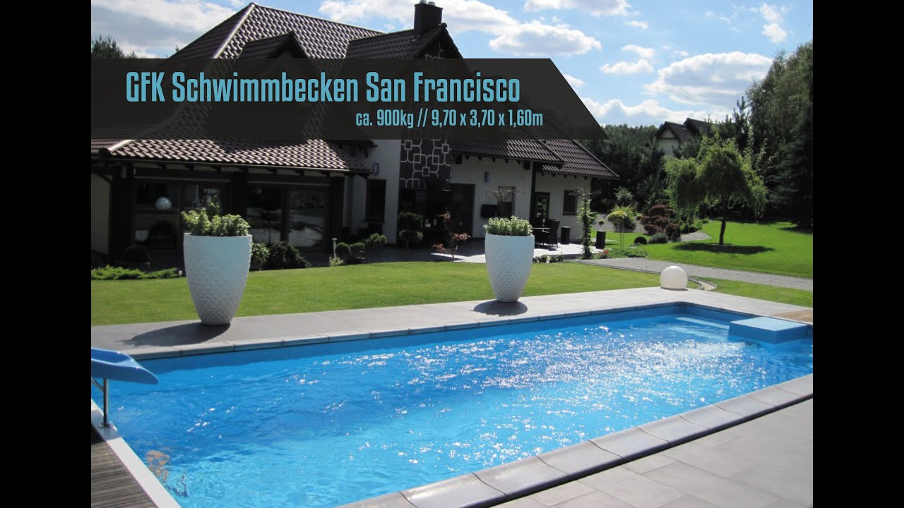 GFK Schwimmbecken - Fertig Schwimmbecken - Fertig Pool - Modell 