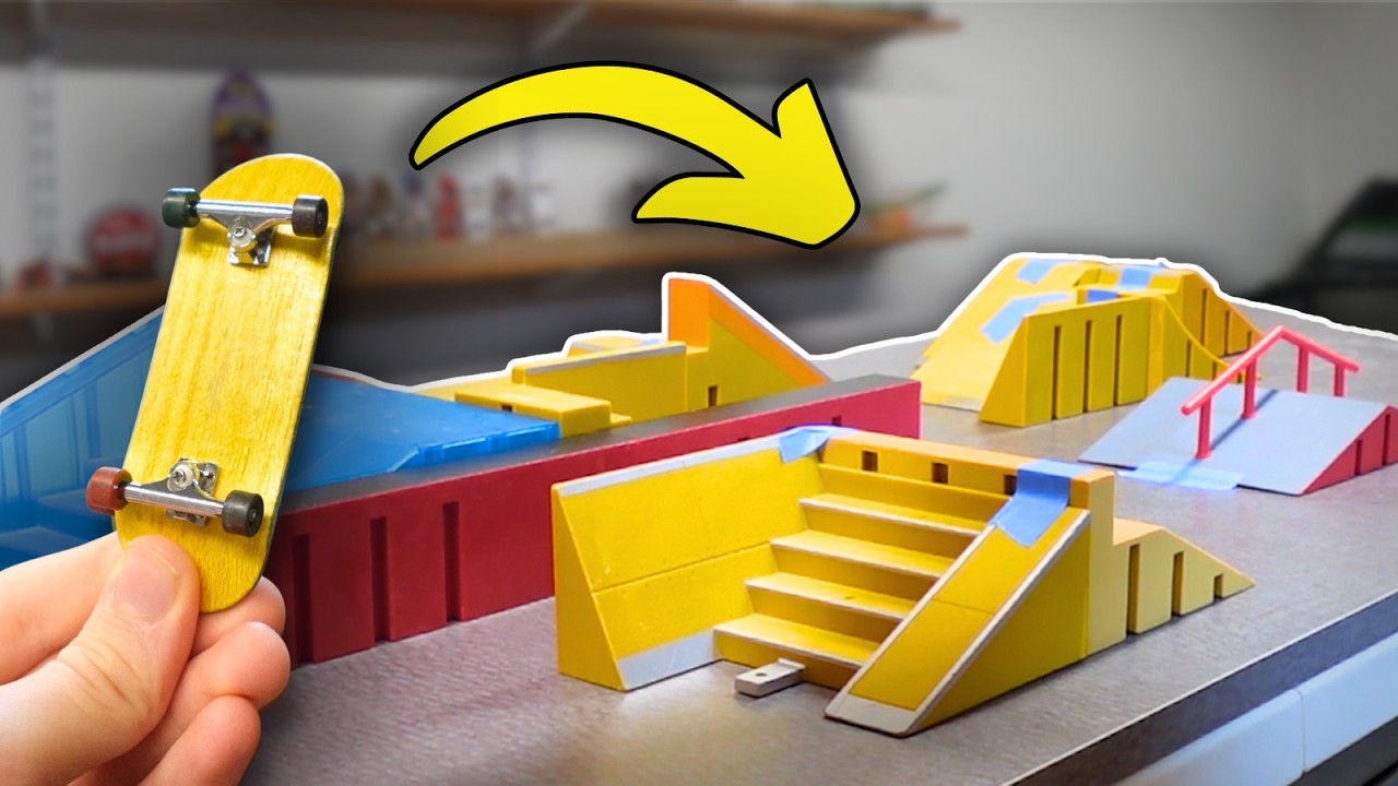 I Made an Old School Tech Deck Skatepark