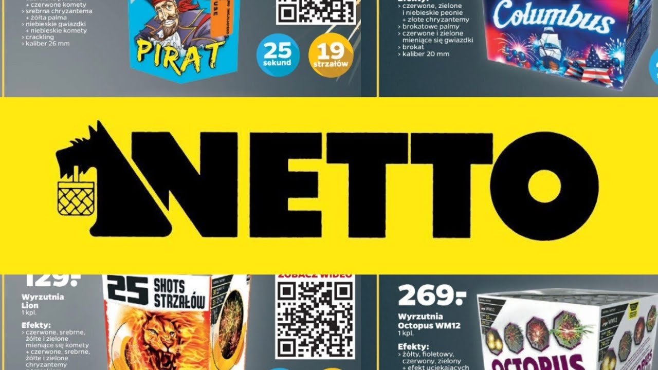 💥 Wszystkie Wyrzutnie/Fajerwerki z NETTO | Sylwester 2023/2024