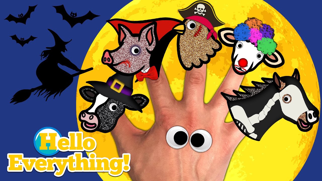Halloween Farm Animals Finger Family | Kids Songs and Nursery Rhymes