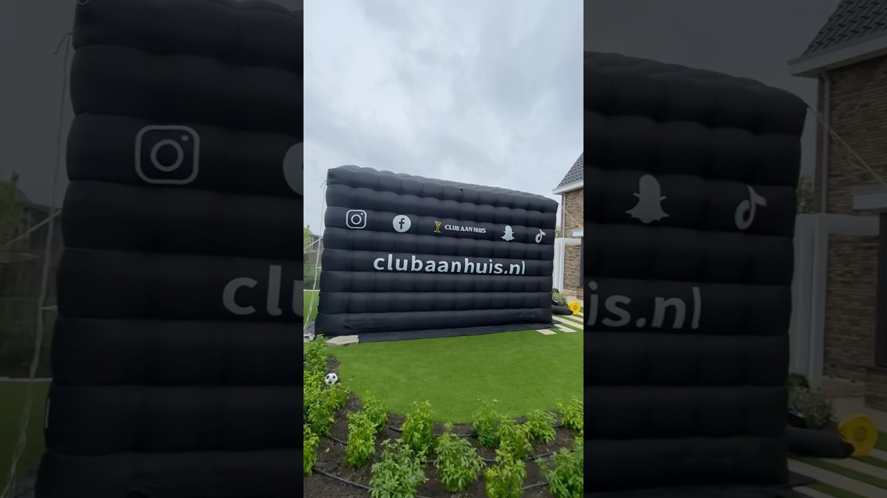 Wat staat hier nou? | Opblaasbare Partytent huren in NL💃🥳 | Club Aan Huis