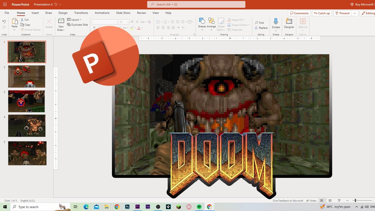 Can you use PowerPoint to Run DOOM?