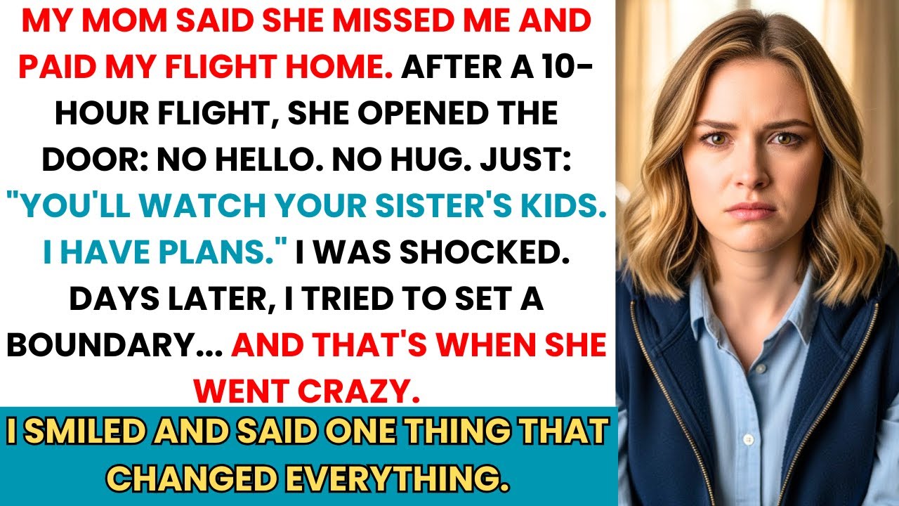 My Mom Said She Missed Me and Paid My Flight — I Didn’t Know I Was the Free Babysitter