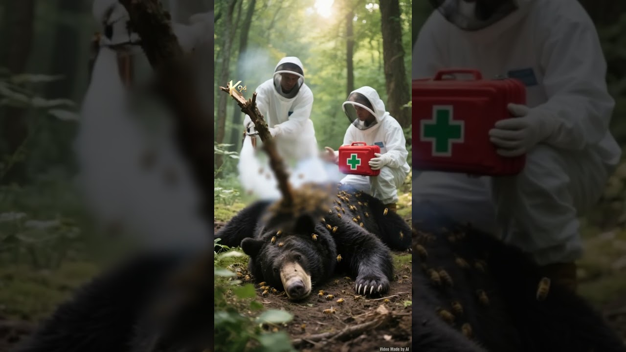 Bear Injured in Honey Hunt Gets Emergency Rescue #k94 #Animals #trending #Pets #Rescue