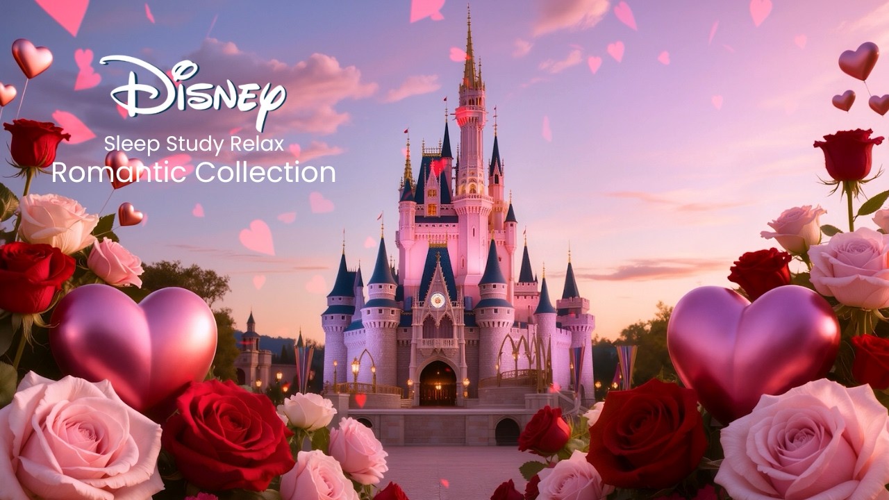 Disney Love Castle Ambience 🏰 | Gentle Romantic Music & Heartwarming Visuals