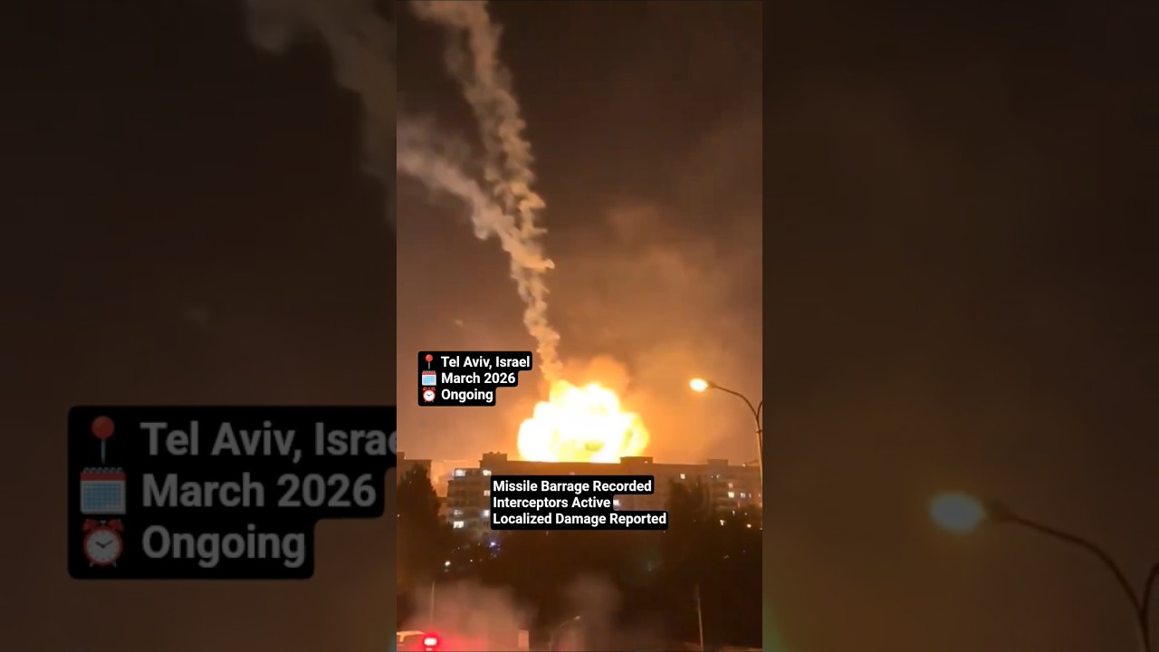 Missile Barrage Over Israeli Cities as Air Defenses Intercept Majority