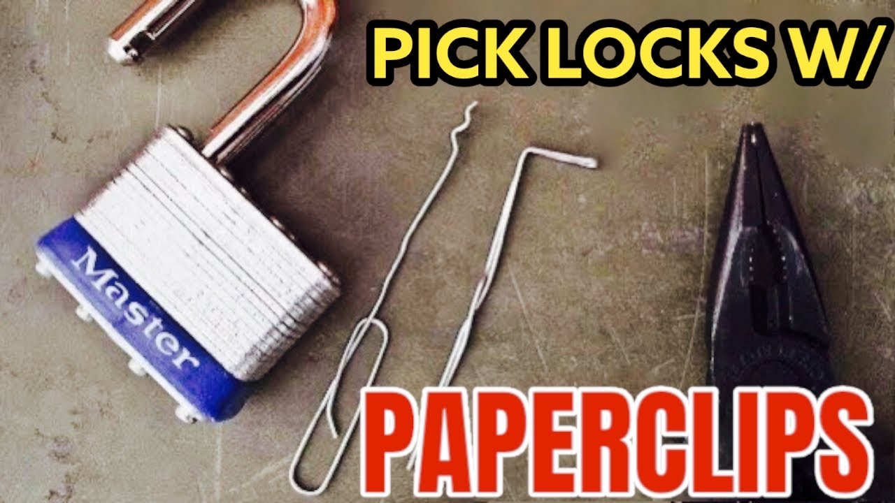 BLACK SCOUT SURVIVAL Pick Locks with Paperclips-