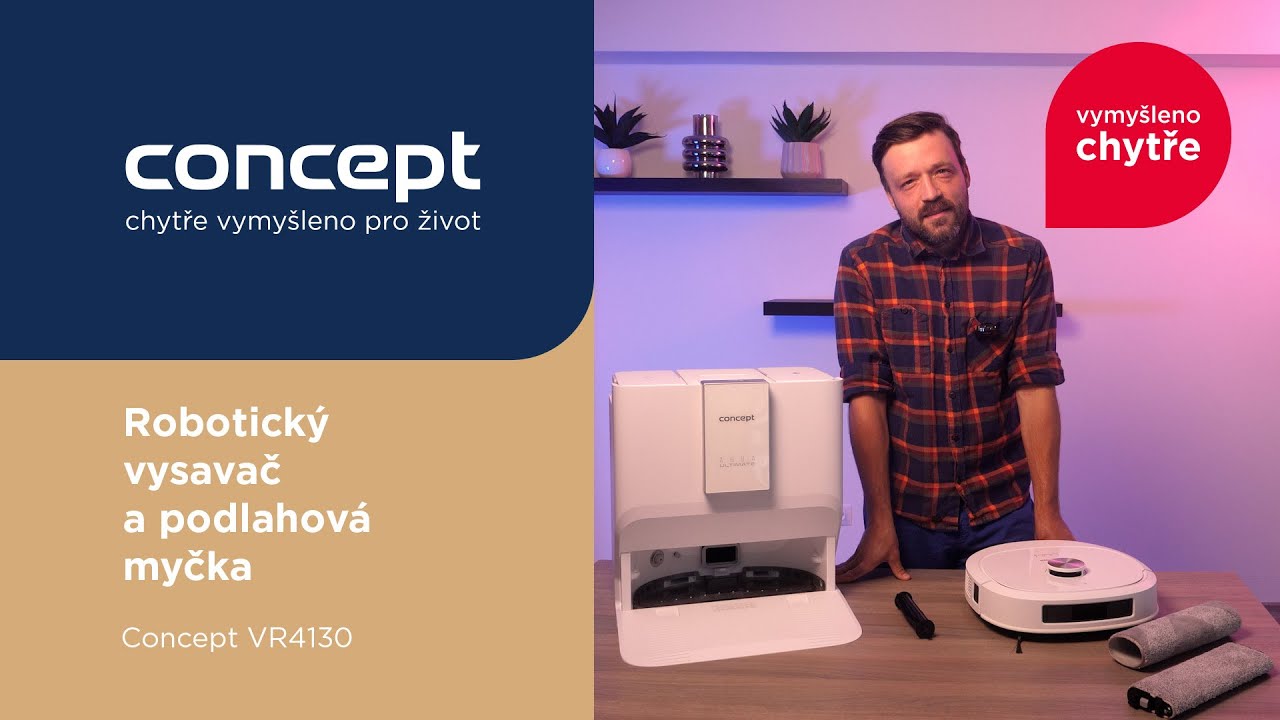 Robotický vysavač a podlahová myčka 2 v 1 Aqua ULTIMATE Laser 3D VR4130