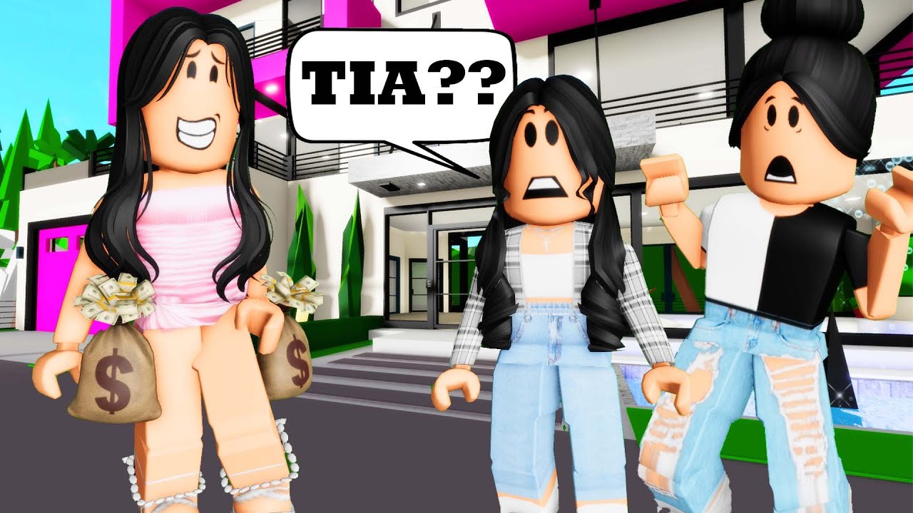 DESCOBRI QUE MINHA TIA É  UMA GOLPISTA DA PESADA E SE DEU MAL! - Roblox - Brookhaven RP🏡