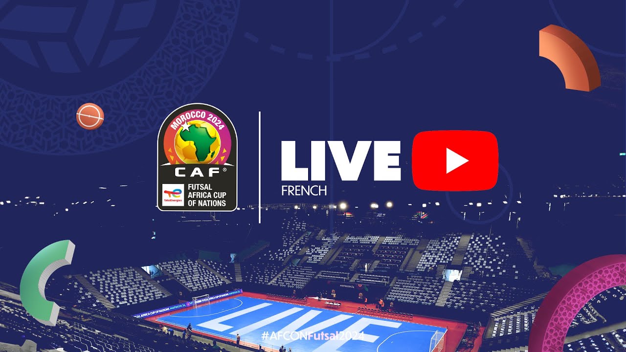AFCON Futsal 2024 - Demi-finales - Egypte vs Angola (Français)