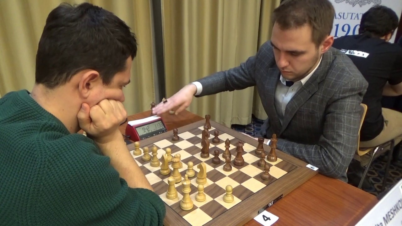 GM Evgeny Alekseev - GM Nikita Meshkovs, Giuoco piano, Rapid chess
