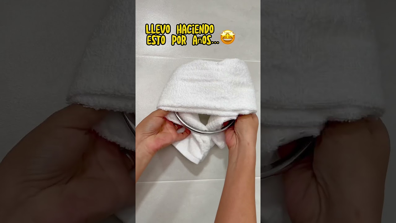 organiza las toallas de manos en el ba&ntilde;o #home #ideas #hacks #tips #lifehacks #losabias