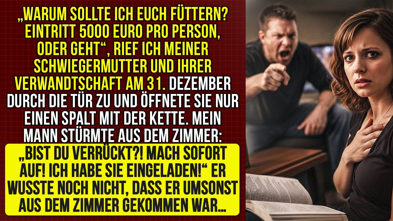 „Warum euch füttern?Eintritt: 5000 Euro pro Person, oder geht!“,sagte ich zu meiner Schwiegermutter…