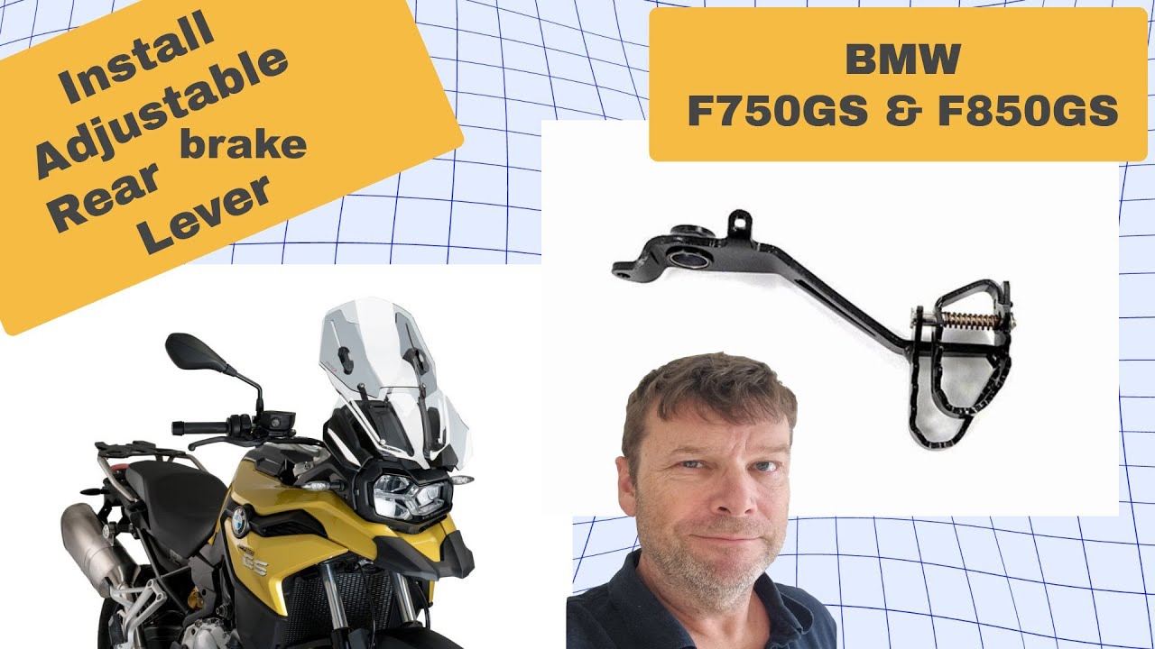 Install / Replace Adjustable brake Pedal Lever F750GS / F850GS