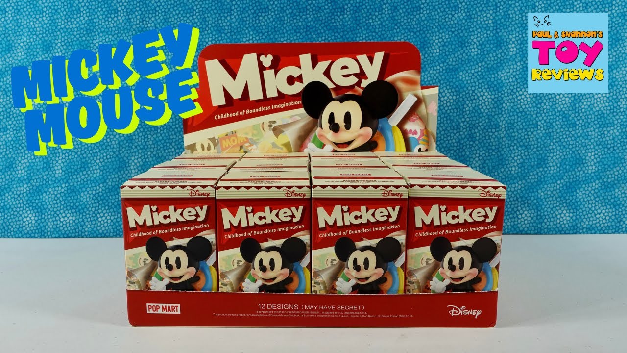Mickey Pop Mart Disney Childhood Of Boundless Imagination Blind Box Figure Unboxing