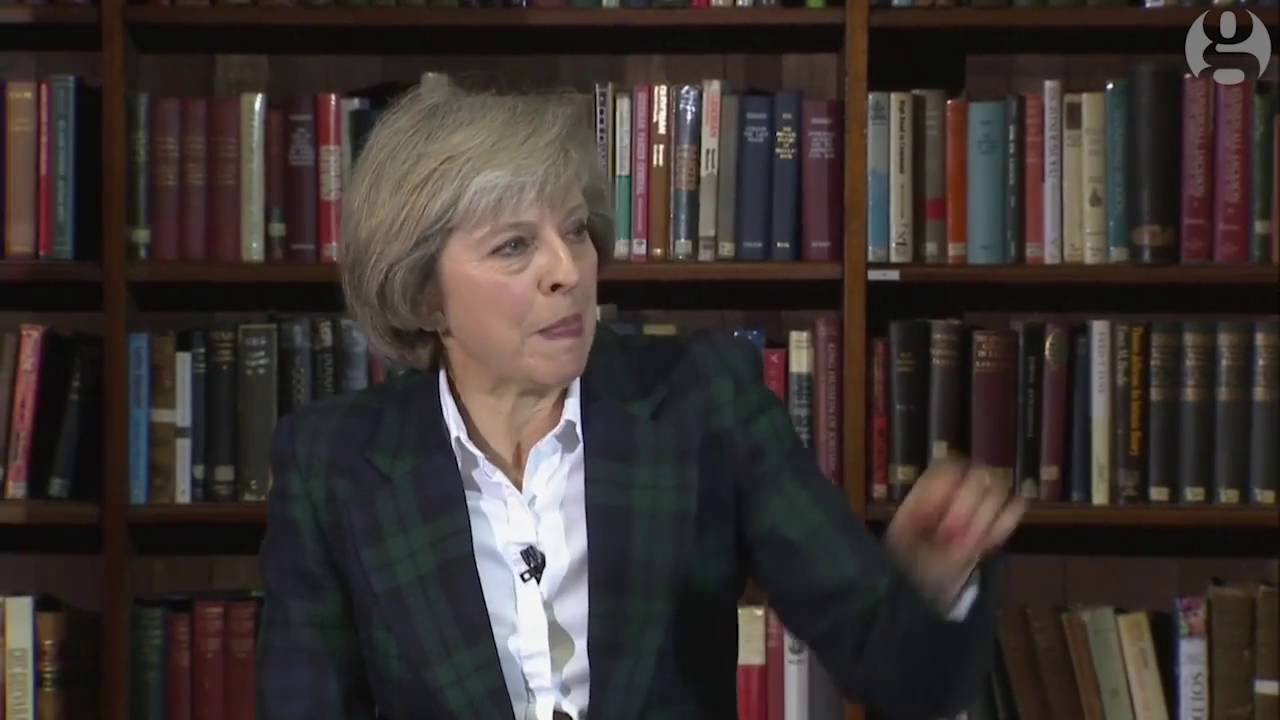 Theresa May pokes fun at Boris Johnson as she launches leadership bid - video
