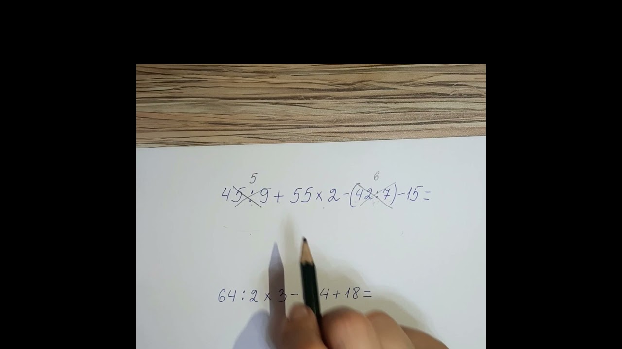 əməllər sırası ( sadə izah)
