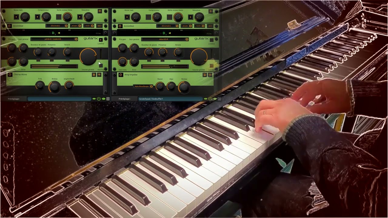 Letmimpro - BlueDid - Audacity Graphe Guitarix