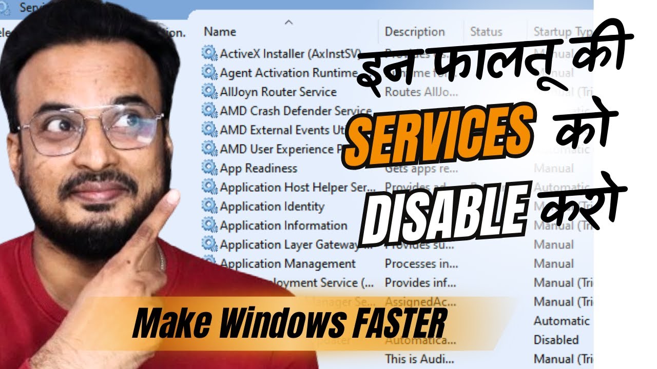 DISABLE These Unwanted Windows SERVICES NOW (🚀 SpeedUp Windows PC/Laptop)