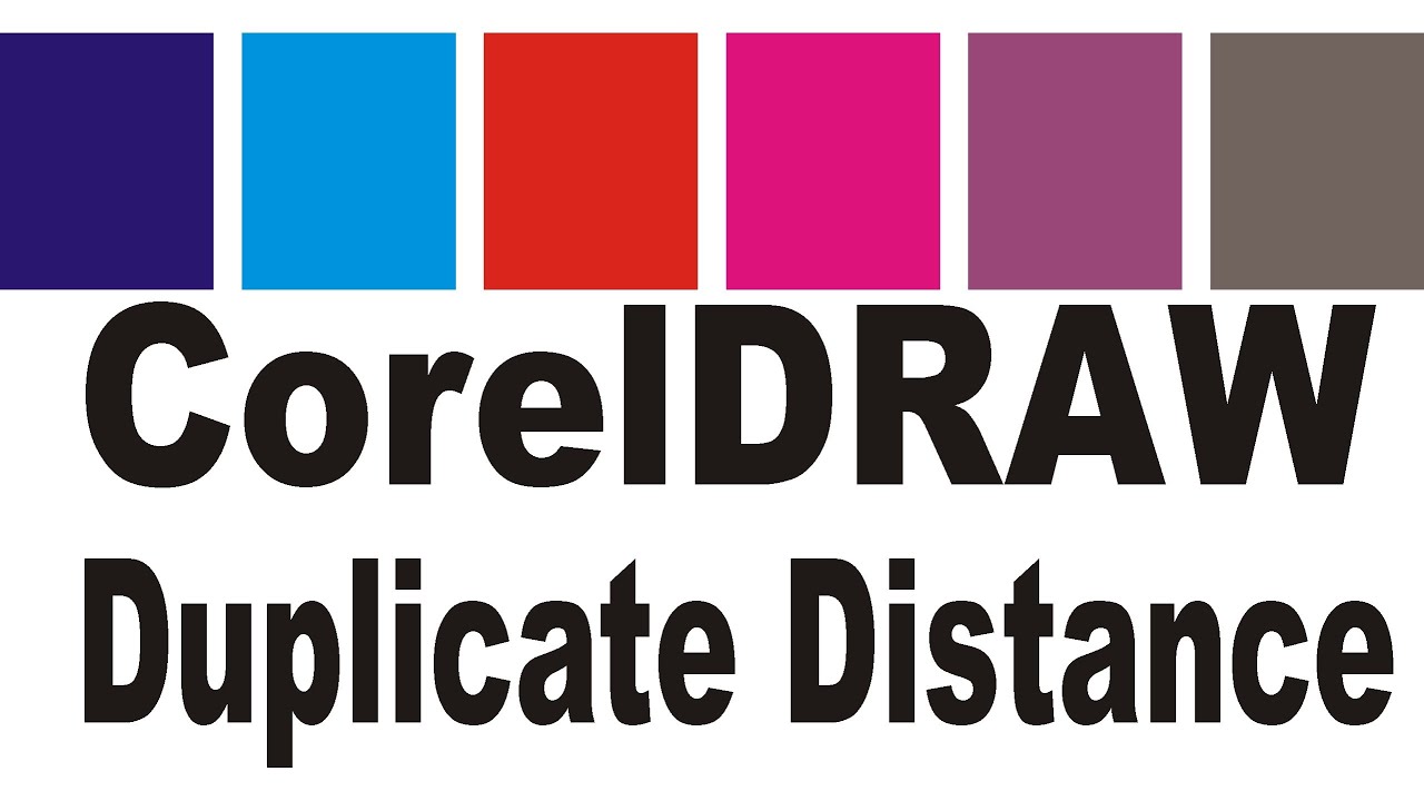 how to set duplicate distance in Corel draw | Lunar Computer College