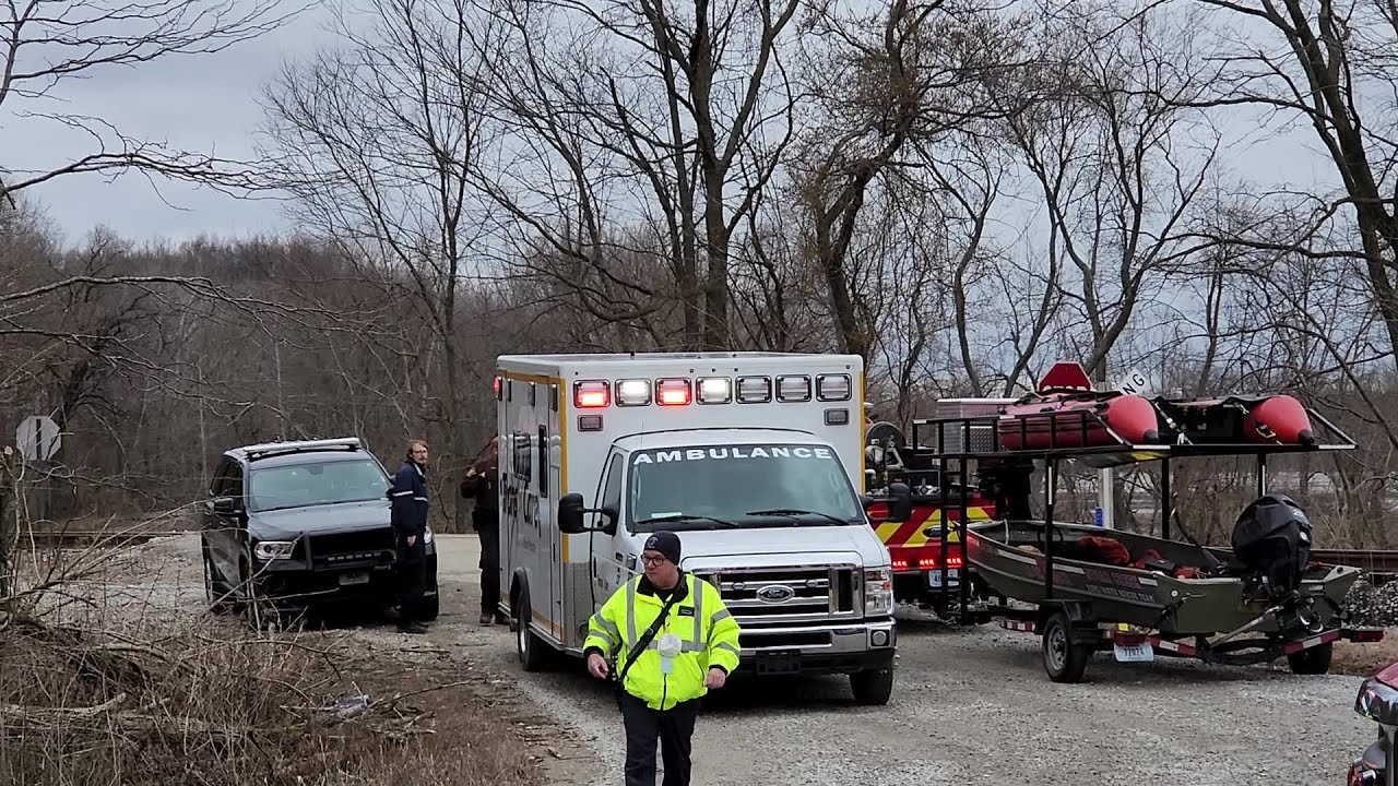 Raw video from scene of water rescue in north Vigo County