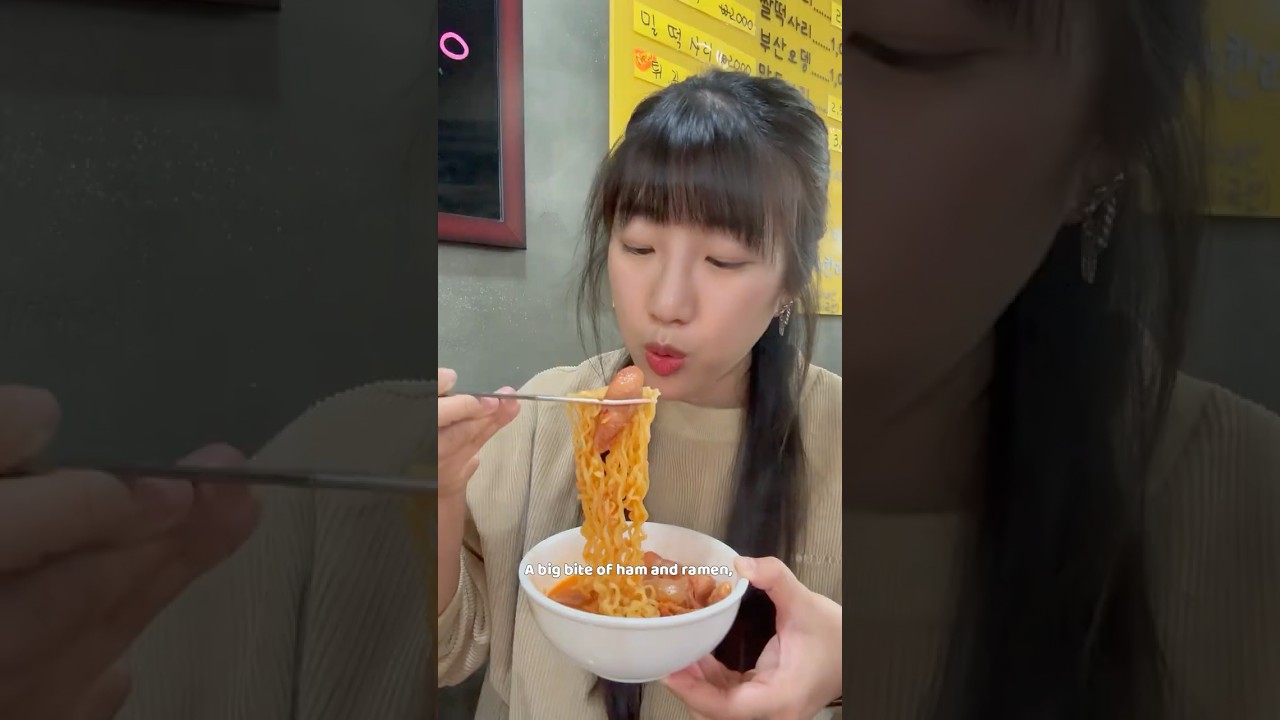 Eating Army stew - Budae jjigae  