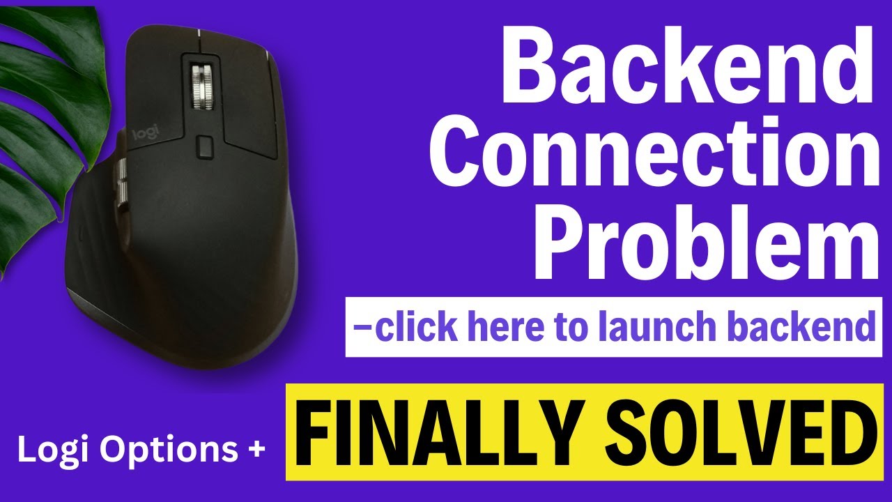 [ Finally Solved! ] Logitech Backend Connection Error on Mac