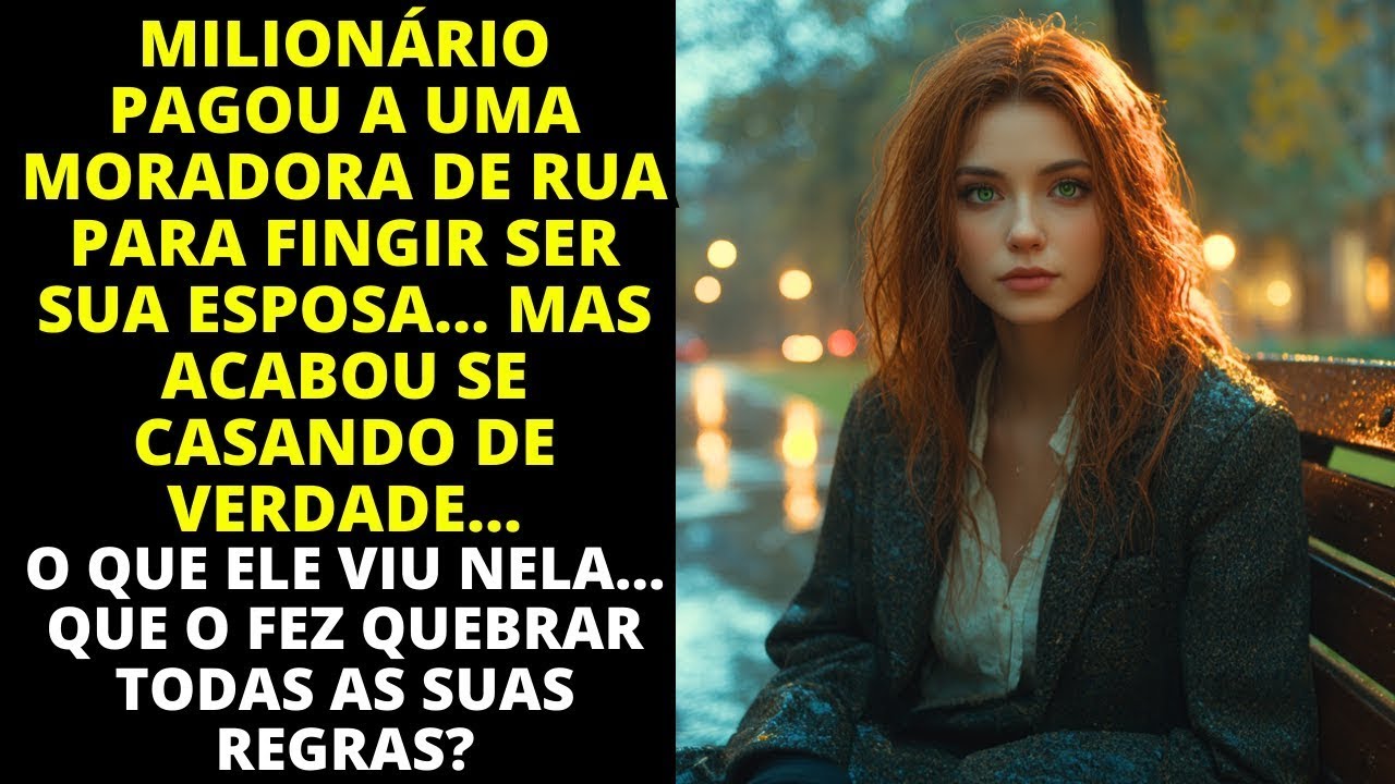 MILIONÁRIO PAGOU A UMA MORADORA DE RUA PARA FINGIR SER SUA ESPOSA…MAS ACABOU SE CASANDO DE VERDADE..