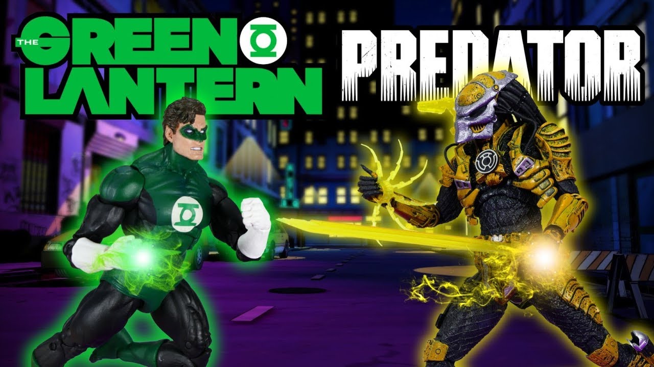 Эксклюзивный обзор NECA Green Lantern против Predator NYCC