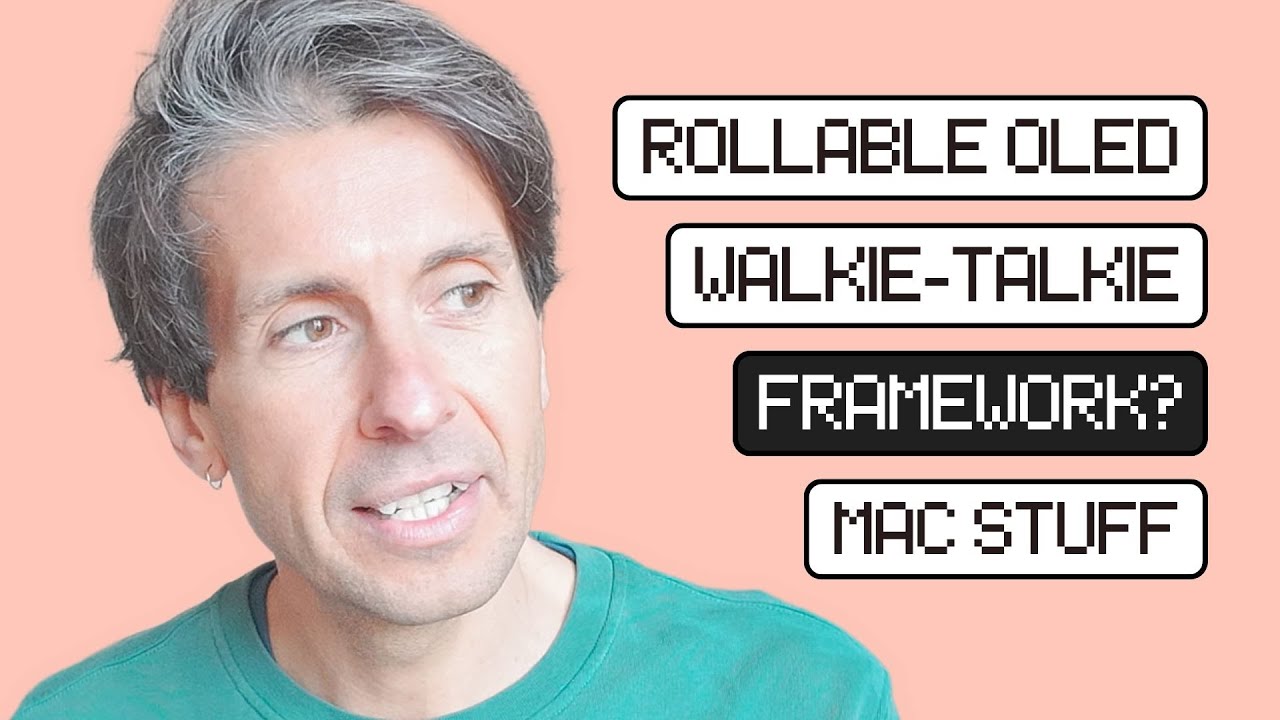 VLOG 28 - Framework, OLED Rollable, Mate Mini, BookDrive, PiTower7, Choyong WT2