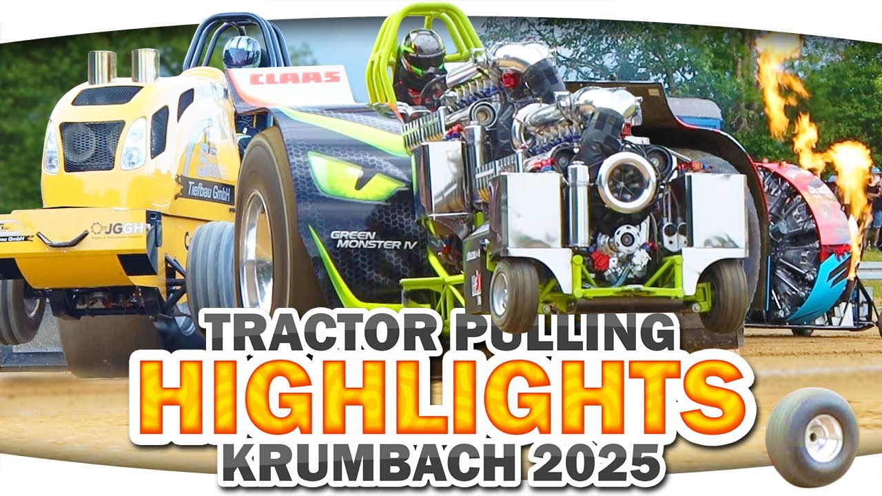 Tractor Pulling Highlights: Crashs, Feuer, wilde Läufe und Siege 🔥 ► Tractor Pulling Krumbach 2025