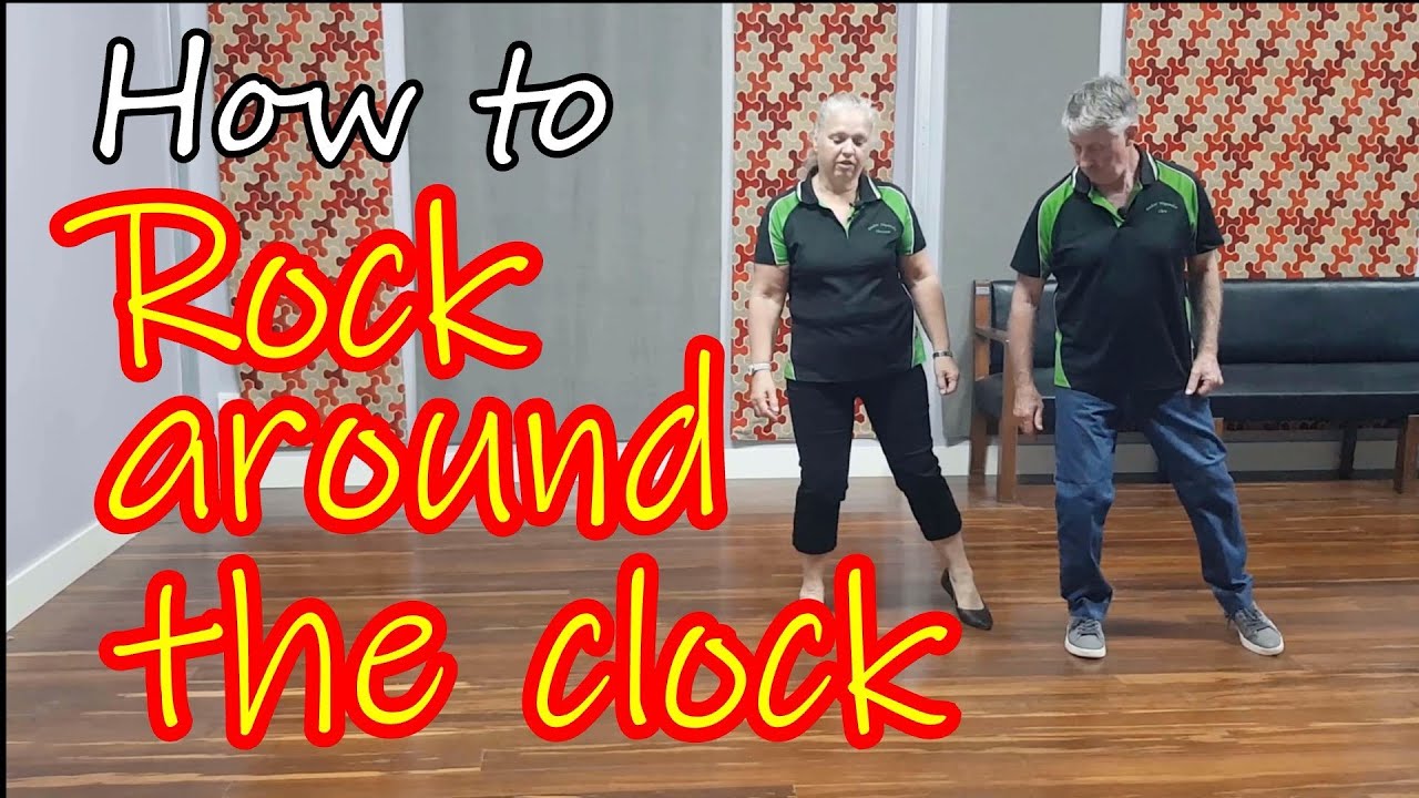 Rock around the Clock Rock & Roll Line Dance Lesson. How to do this Fun and Lively Dance