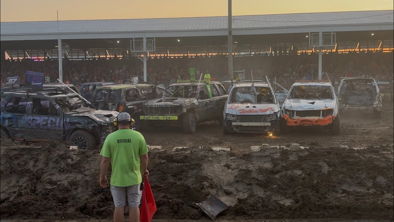 7-29-25 Adams County Fair Demo Derby Mini Vans and SUVs