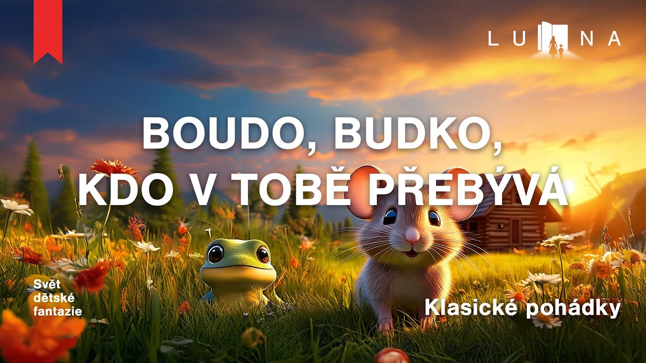 BOUDO, BUDKO, KDO V TOBĚ PŘEB&Yacute;V&Aacute;? 🛖🐭🐸🐰🦊🐺🐻&ndash; audio poh&aacute;dka na span&iacute; pro děti (2026)
