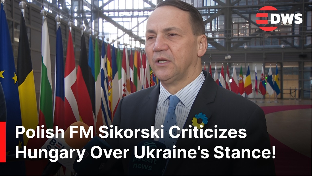 ‘Where Is Your Solidarity with Ukraine?’, Polish FM Sikorski Criticizes Hungary Over Ukraine | AC1Z