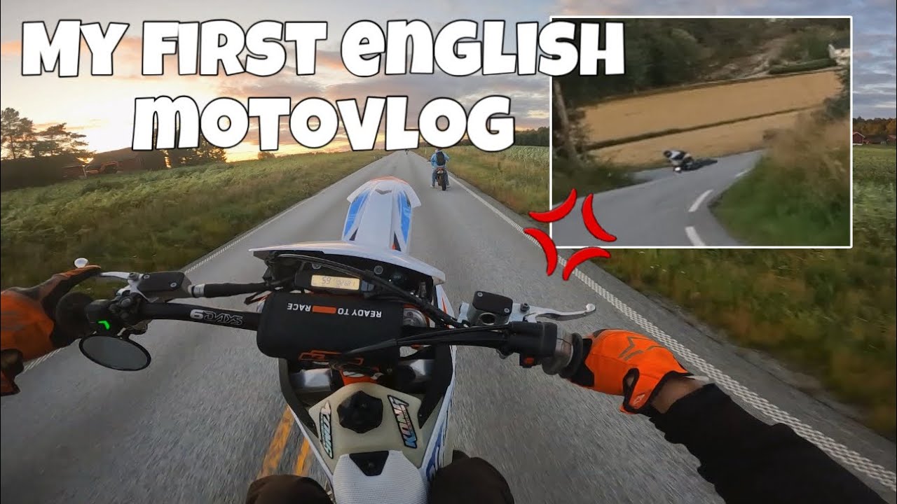 My first ever english motorvlog | Crash | Wheelies