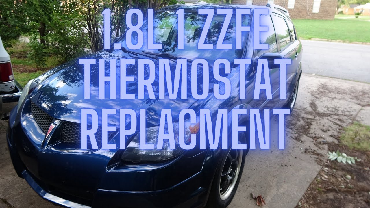 Pontiac Vibe Toyota Matrix 1.8L 1zzfe Thermostat replacement