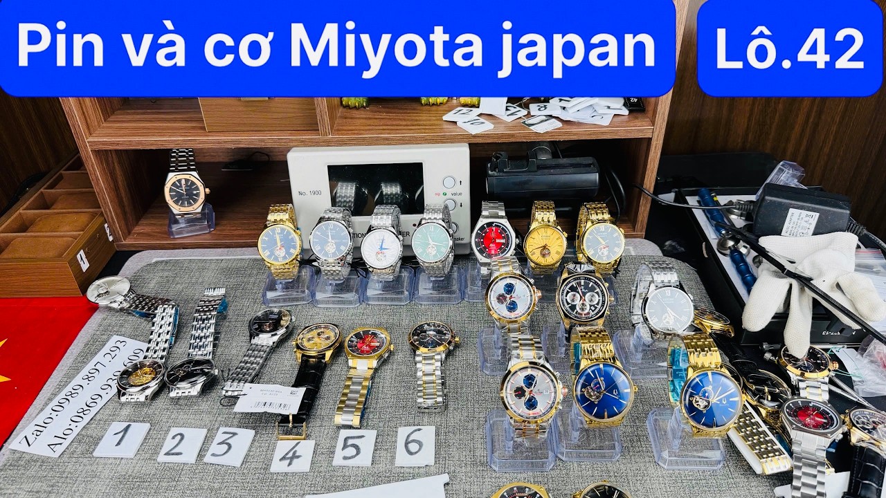 Khui l&ocirc; đồng hồ cơ MIYOTA Japan Pin MIYOTA CITIZEN SK