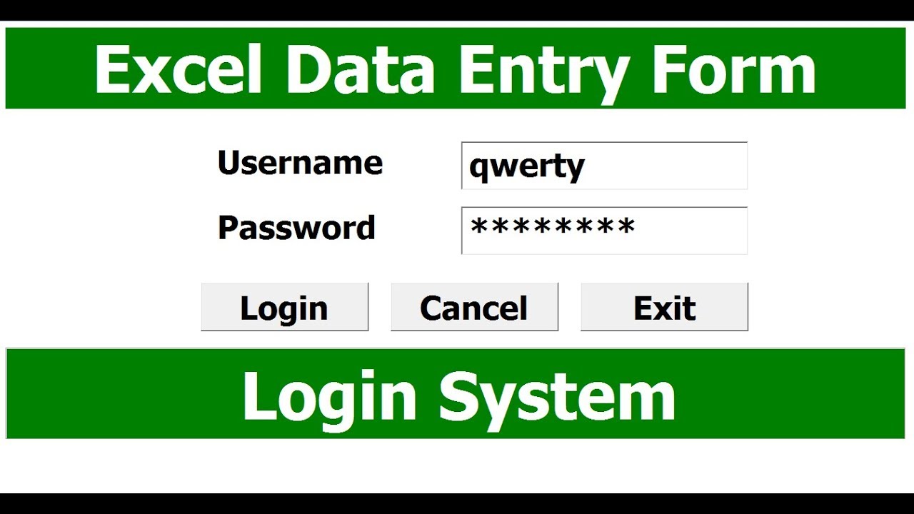 How to Create a Login System in Excel Using VBA