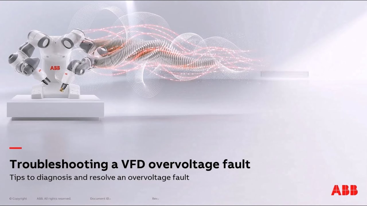 Troubleshooting a VFD overvoltage fault