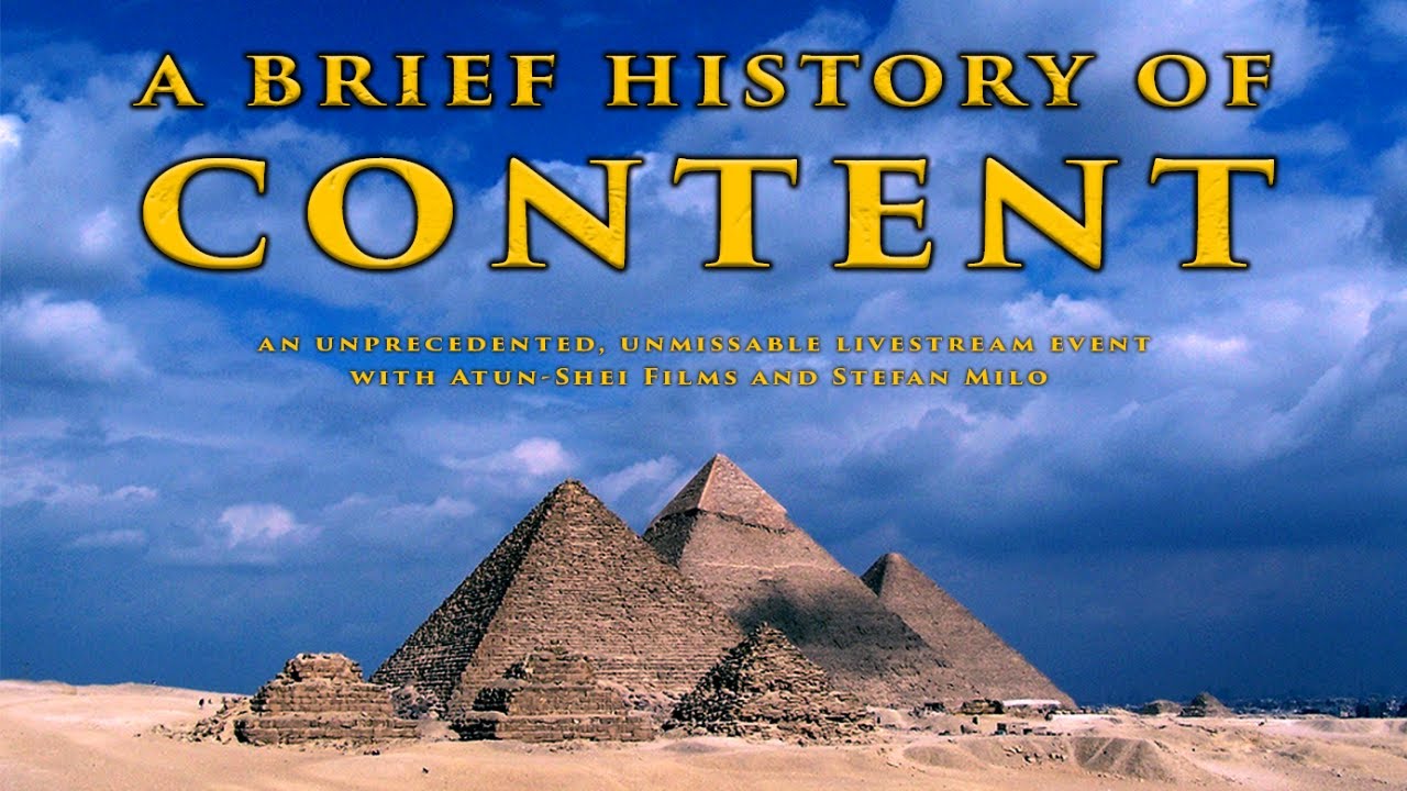 The Entire History of Human Content Creation (feat. Stefan Milo)