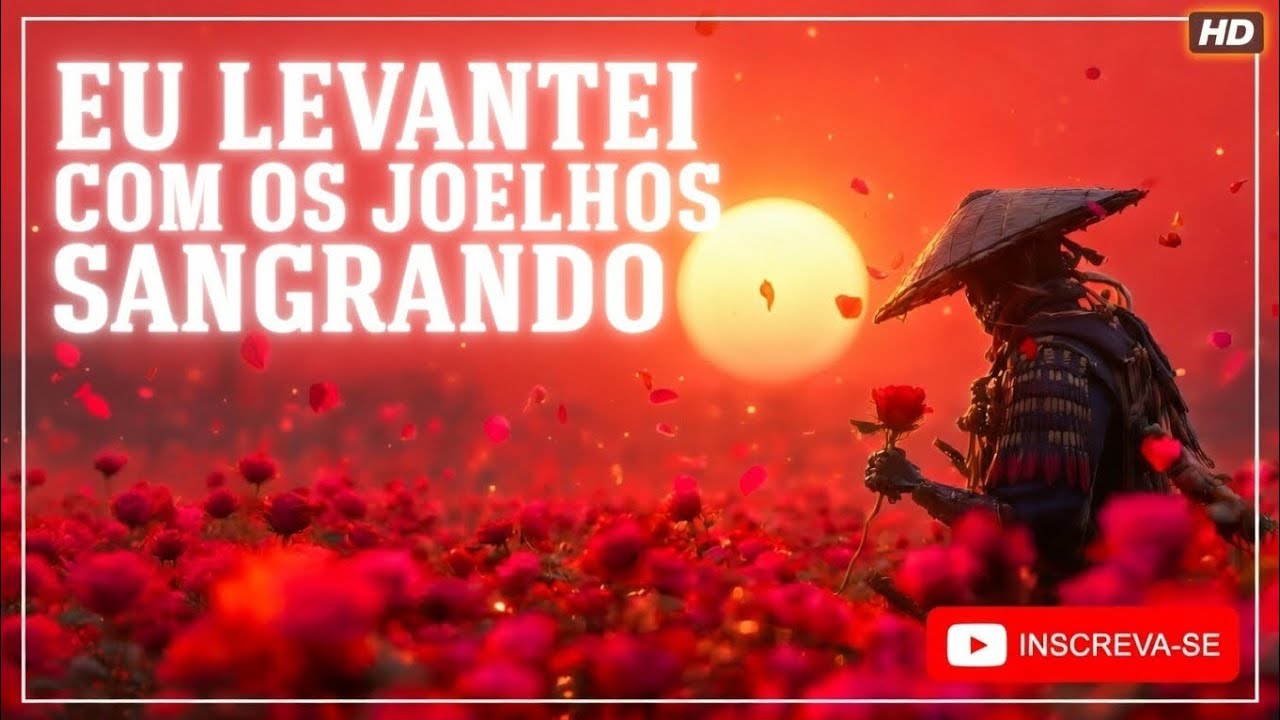 EU LEVANTEI COM OS JOELHOS SANGRANDO 